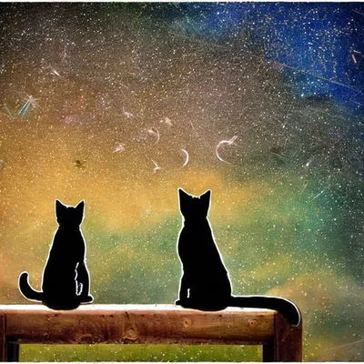 Небо смотрит на котов